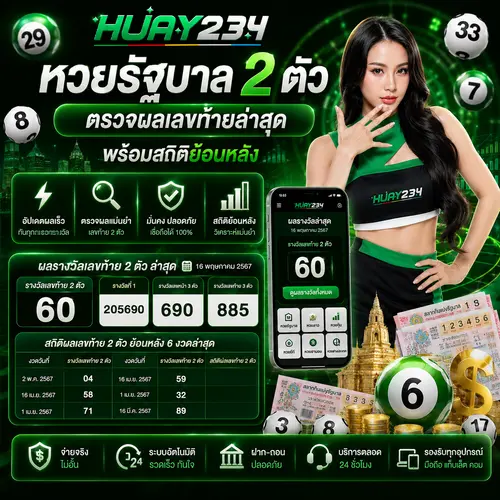 หวยรัฐบาล 2 ตัว ตรวจผลเลขท้ายล่าสุด พร้อมสถิติย้อนหลัง